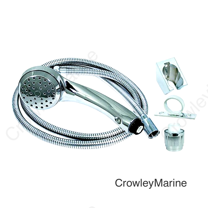 Valterra Phoenix Airfusion Hand Held RV Camping Outdoor 60" Shower Hose & Bracket Kit
