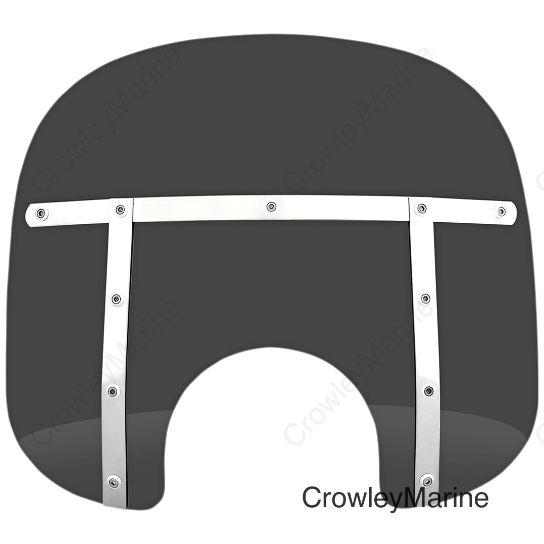 Fats Windshield - 13" - Headlight - Dark Black Smoke