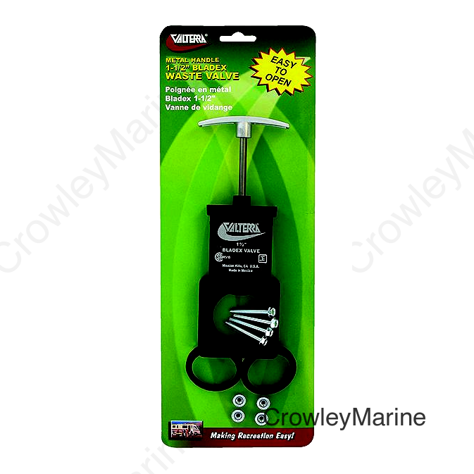 Valterra Bladex RV Waste Metal Handle Valve | Includes Hardware, 1-1/2"