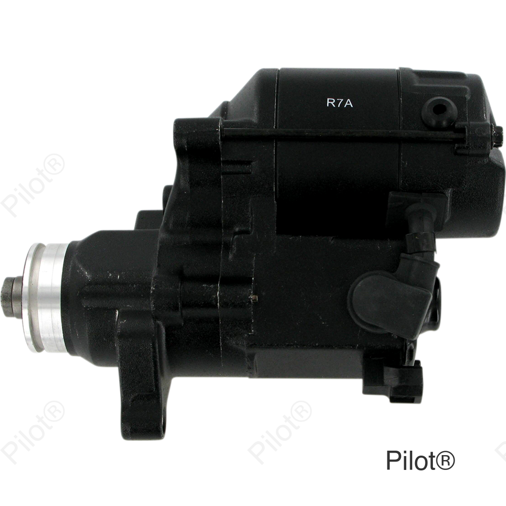 Starter Motor - Harley Davidson - Black Wrinkle