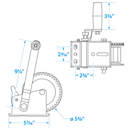 Seachoice Trailer Winch, Strap with Hook, Max Load 1,200 Lbs. thumbnail-1
