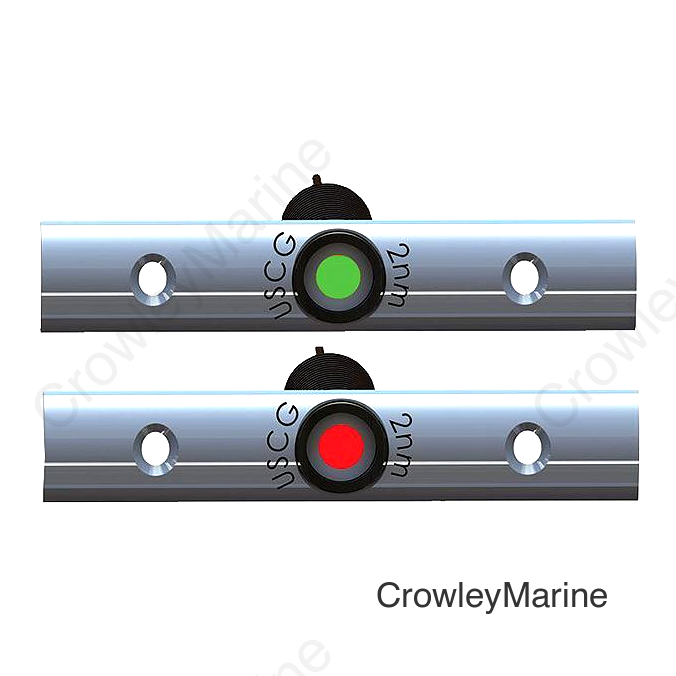 Taco F386810B 4" Rub Rail Mounted LED Navigation Light Set