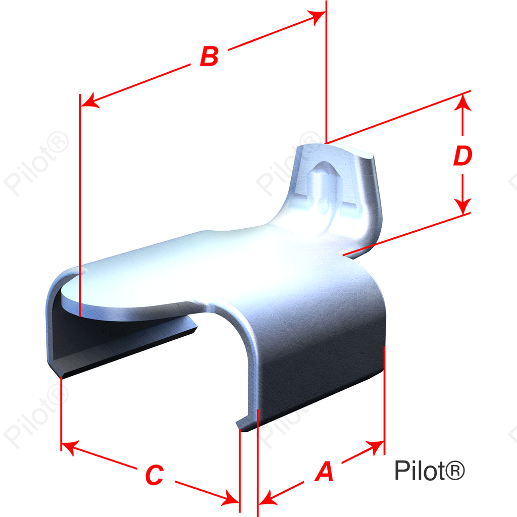 Guide Track Clips - 0.438" Clip Length - 10 Pack
