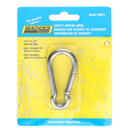 Seachoice Interlocking Spring Hook, 2.5 In. X 0.25 In., 240 Lb. Max Load