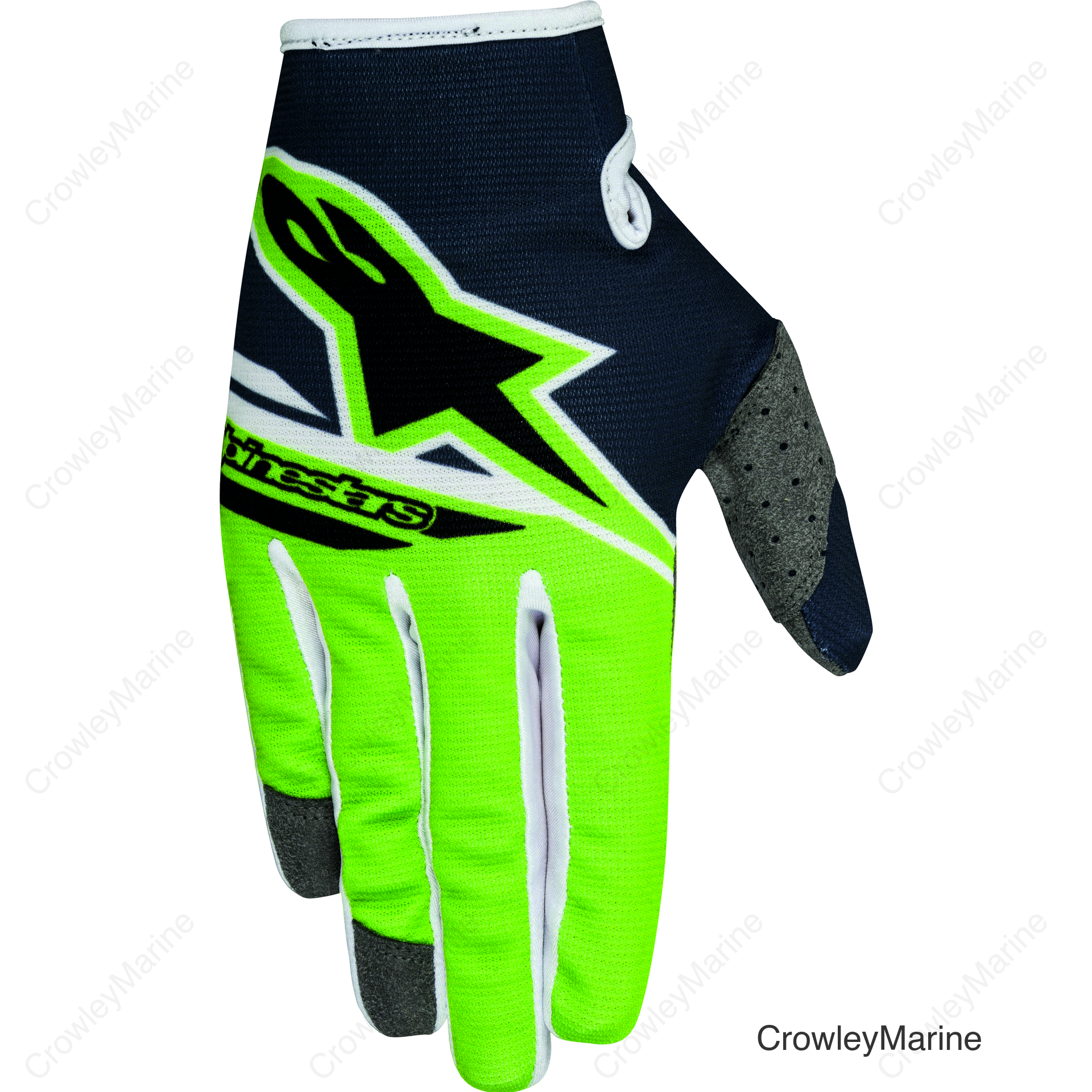 RADAR FLIGHT GLOVES ANTHRACITE/GREEN 2XS