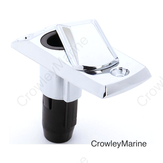 Rectangular 2-Pin Chrome Zamak Base, Bulk