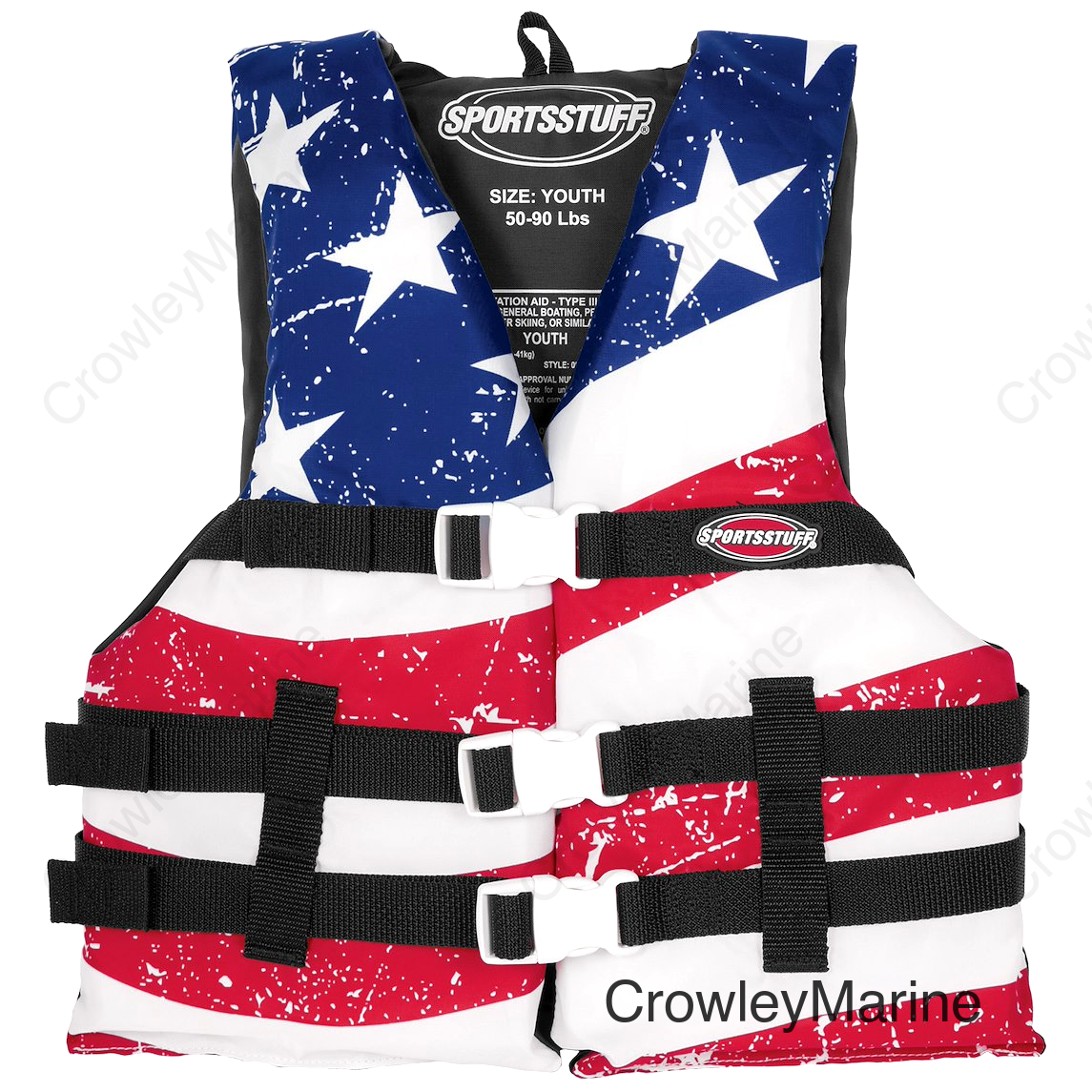 Youth Stars & Stripes PFD Vest - Red/White/Blue