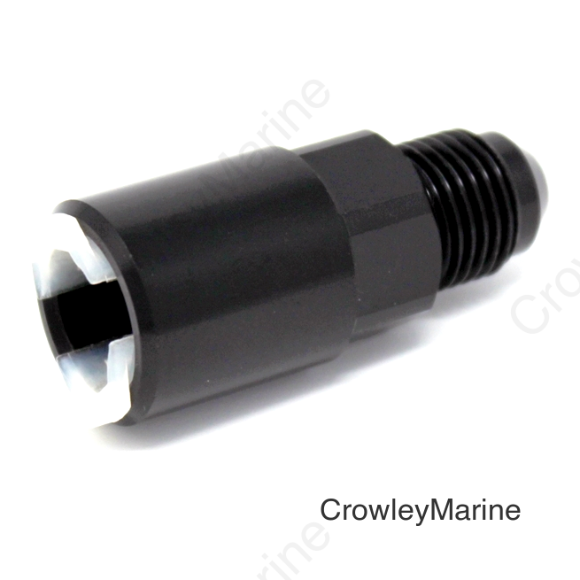 Torque Solution Push-On Quick Disconnect Adapter Fitting: 5/16IN SAE to -8AN Male Flare