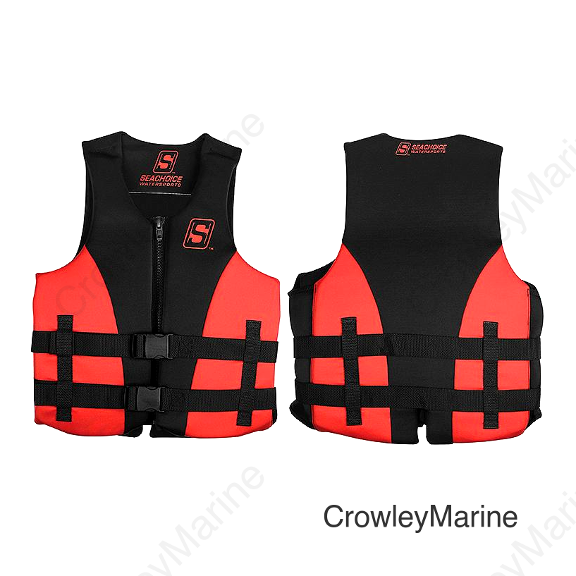 Seachoice Evoprene Multi-Sport Life Jacket - Youth - Red/Black, USCG Level 70