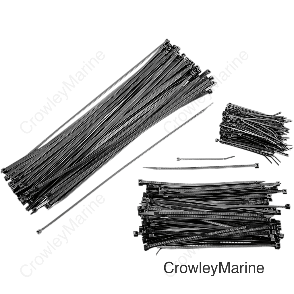CABLE TIE, 100PK 11" BLK
