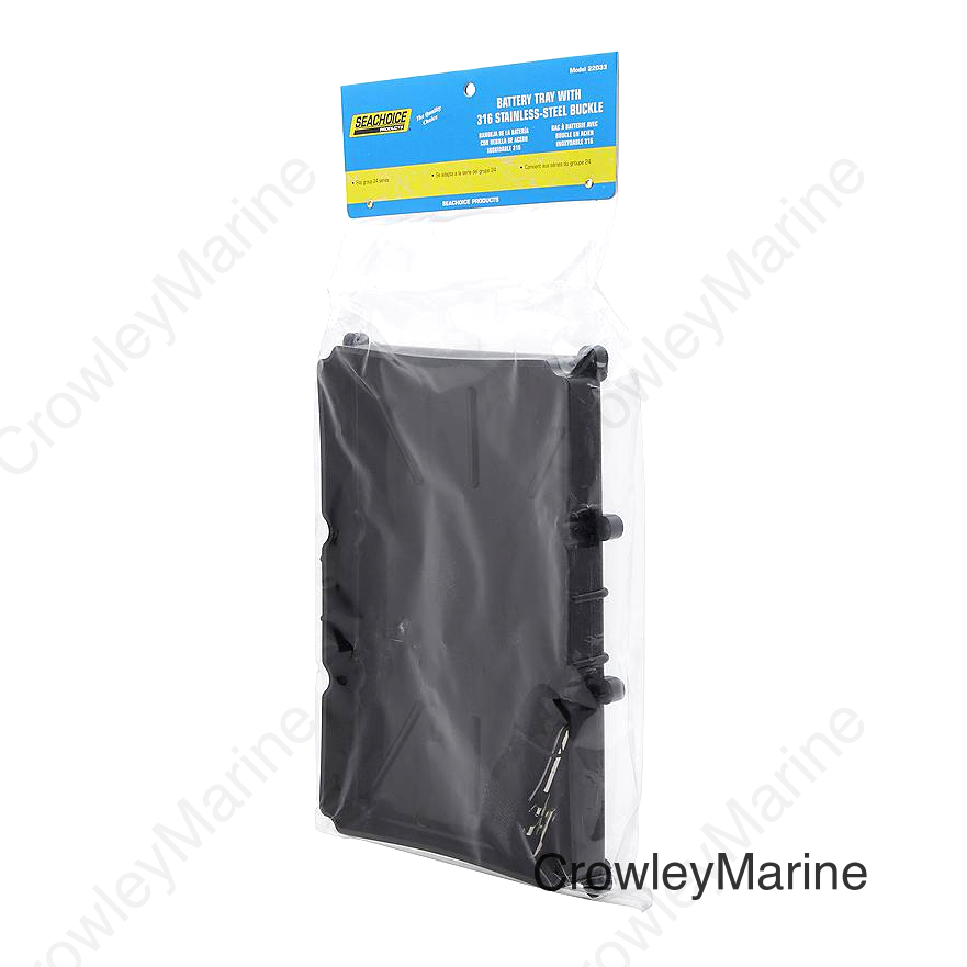 Seachoice Battery Tray with 316 Stainless Steel Buckle, 24 Series