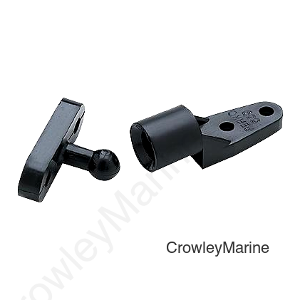 Seachoice Black Plastic Door Catch (1 Pair Per Pack)