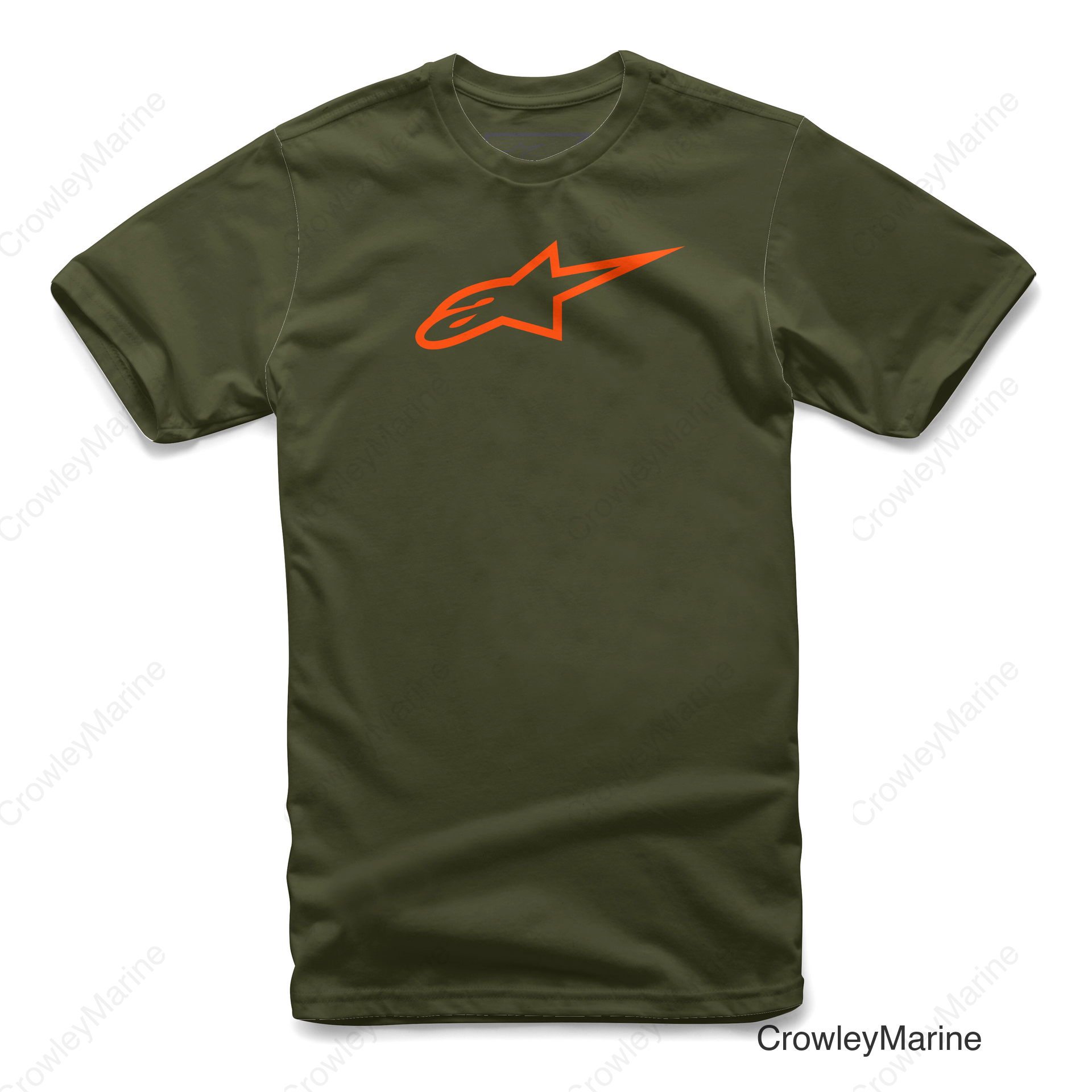 AGELESS TEE MILITARY/ORANGE MD