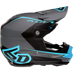 ATR-1 Helmet - Stealth - Cyan - Small thumbnail-2