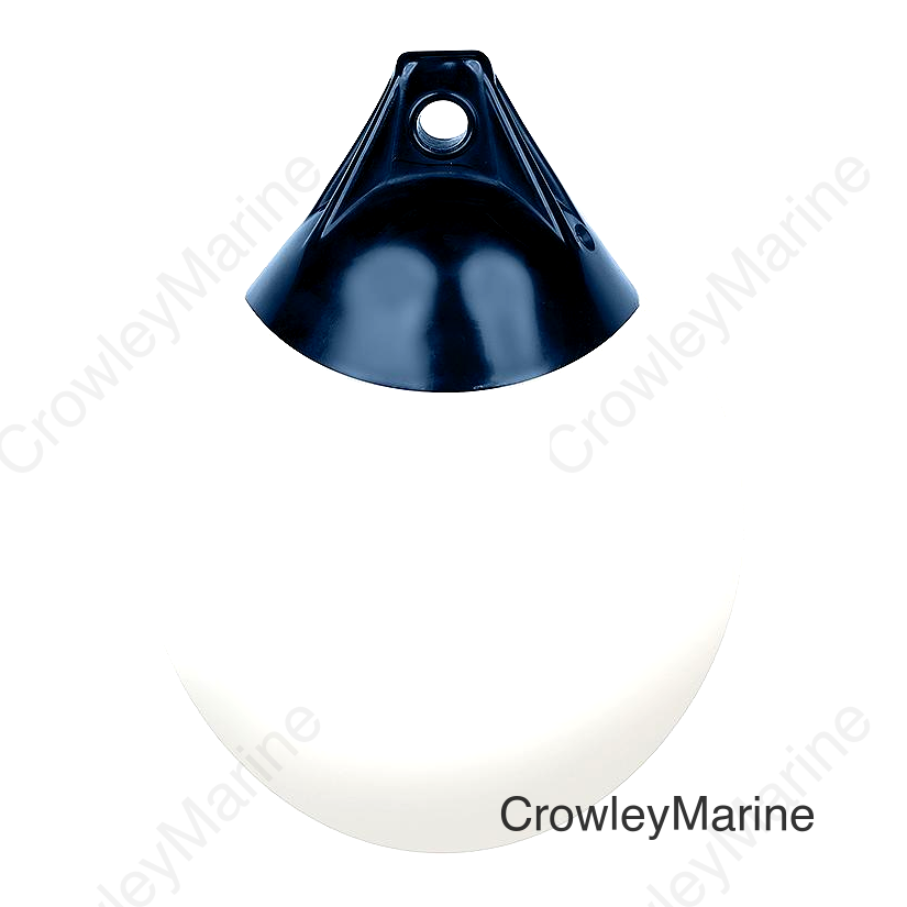 Seachoice Premium Mooring Buoy, 12 In., White, Commericial