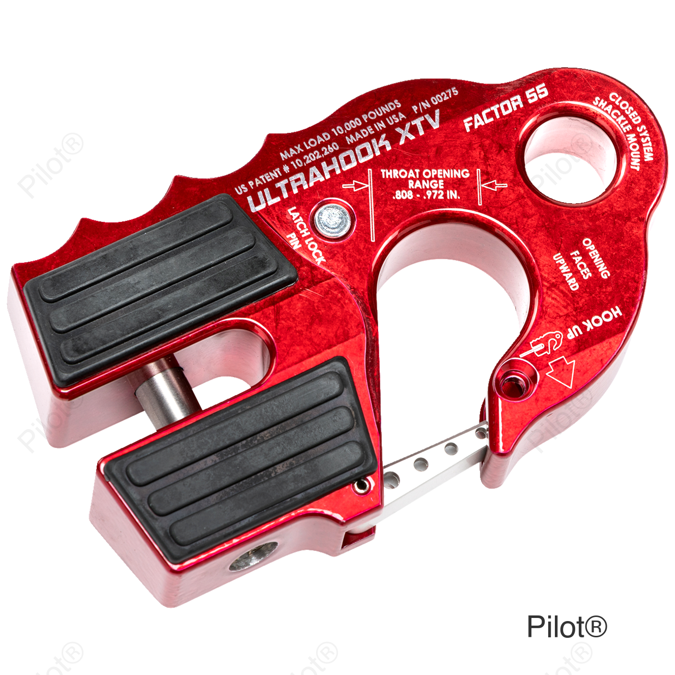 UltraHook XTV Winch Hook - Red