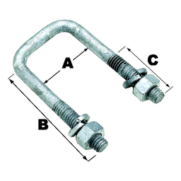 Sq U-Bolt-2 1/16 X2 13/16