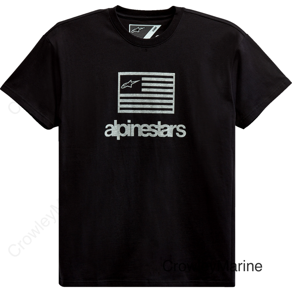 Flag T-Shirt - Black - XL
