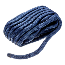 Seachoice Double-Braid Nylon Dock Line w/ Eye Splice, Pre-Shrunk, Heat Stabilized, 1/2 In. X 25 Ft., Navy Blue thumbnail-0