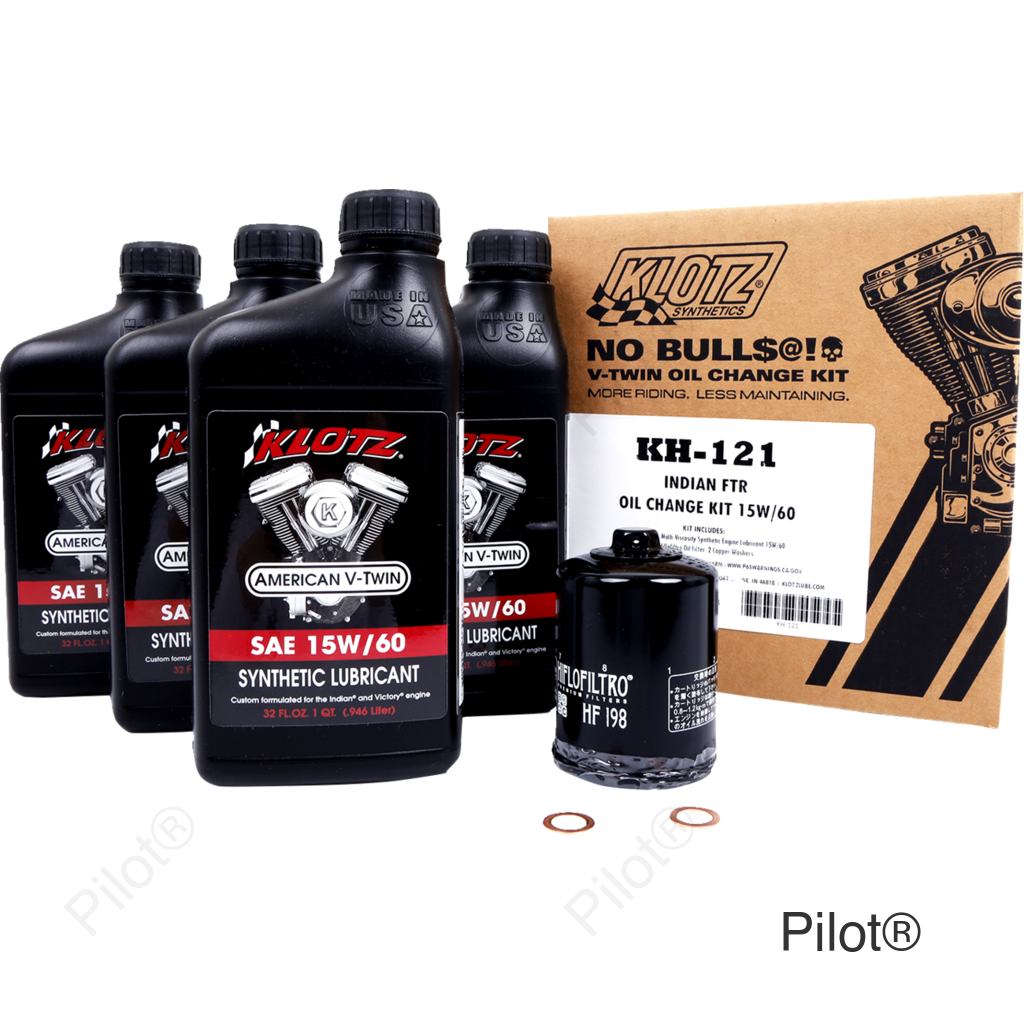 Oil Change Kit - Indian FTR - 15W-60