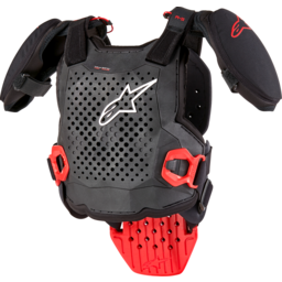 Youth A5 S v2 Chest Guard - Black/White/Red - S/M thumbnail-0