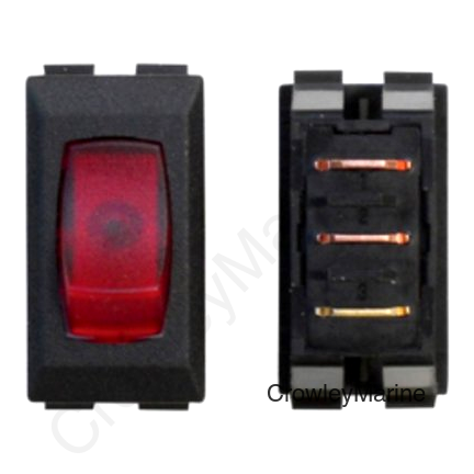 110V BLACK/RED LAMP 3/PAC