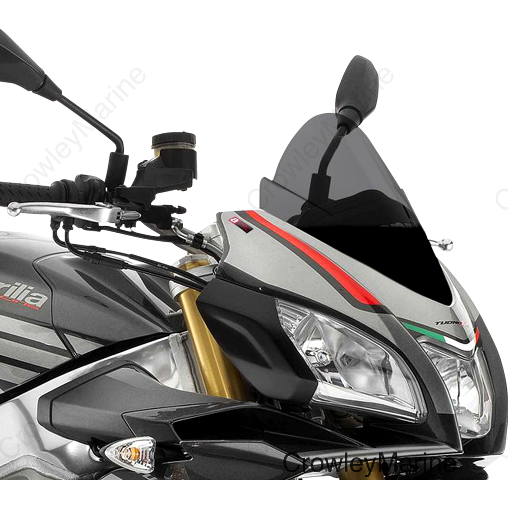 Race Windscreen - 12-1/2" - Dark Smoke - Tuono