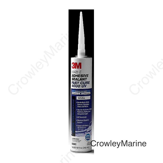 3M 06580 4000UV Fast Cure Sealant, White, 10 oz. Cartridge