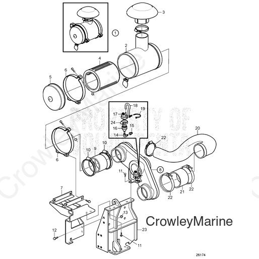 Connection Pipe(V2) - Volvo Penta (21655328)