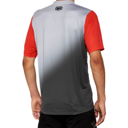 Celium Jersey - Short-Sleeve - Gray/Racer Red - XL thumbnail-1