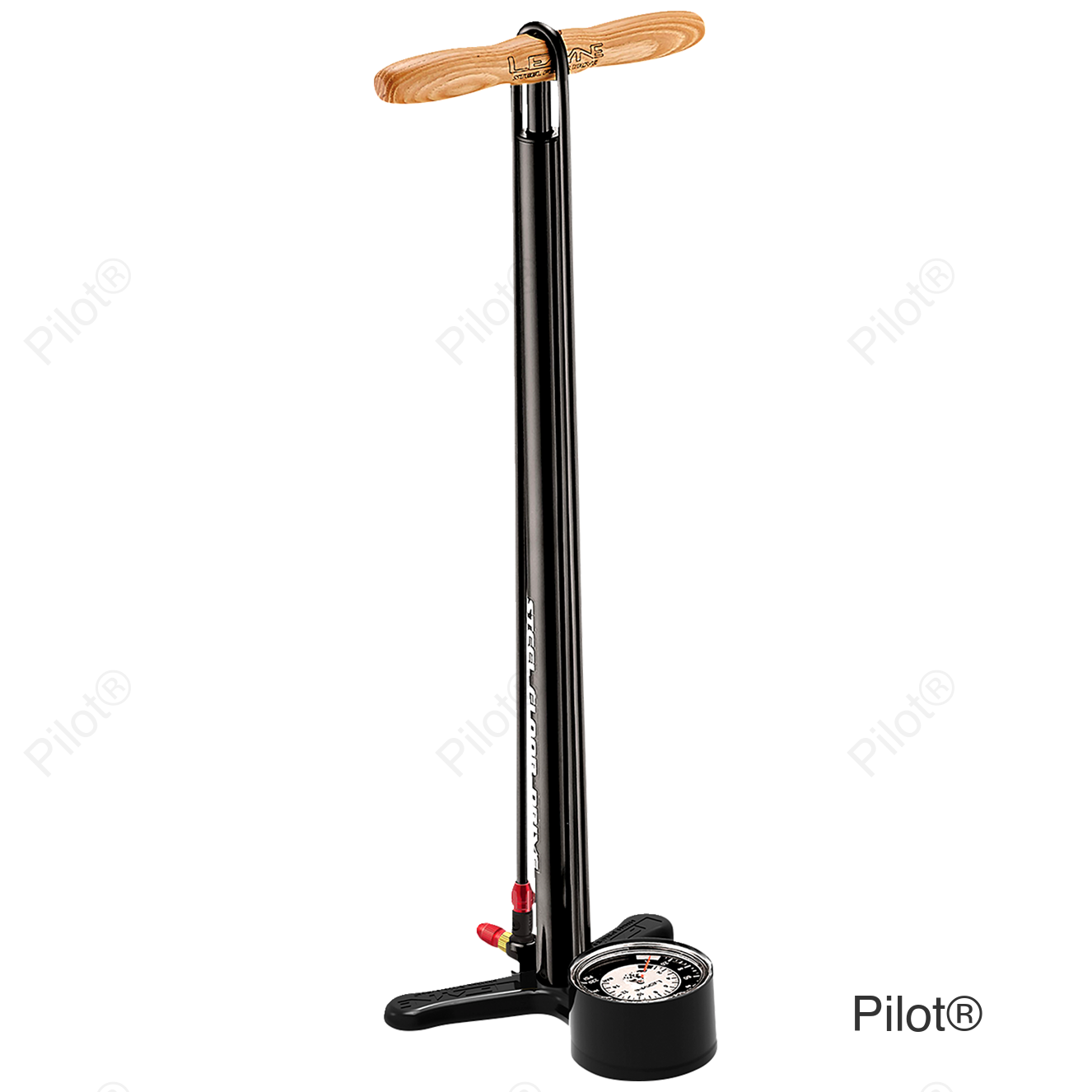 Floor Pump - 3.5" - Gloss Black