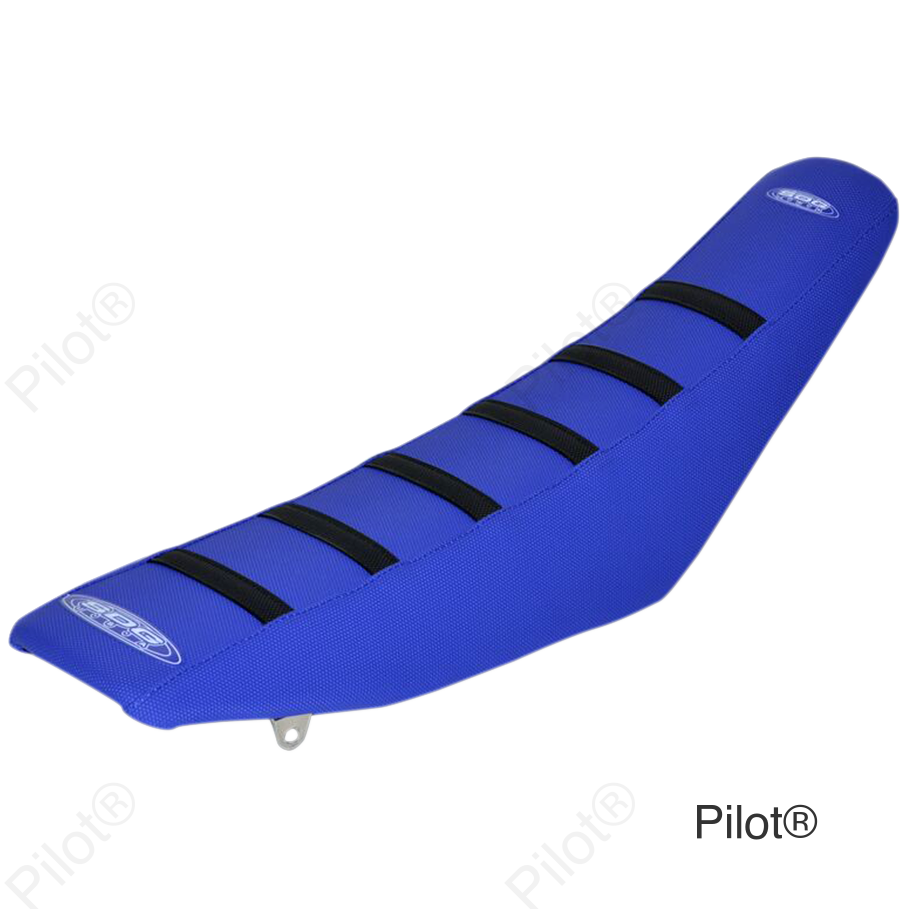 6-Ribbed Seat Cover - Black Ribs/Blue Top/Blue Sides