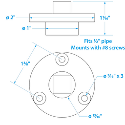 Seachoice Garboard Drain Plug, Stainless Steel, Fits 1/2 In. Pipe, Includes Flange and Plug thumbnail-0