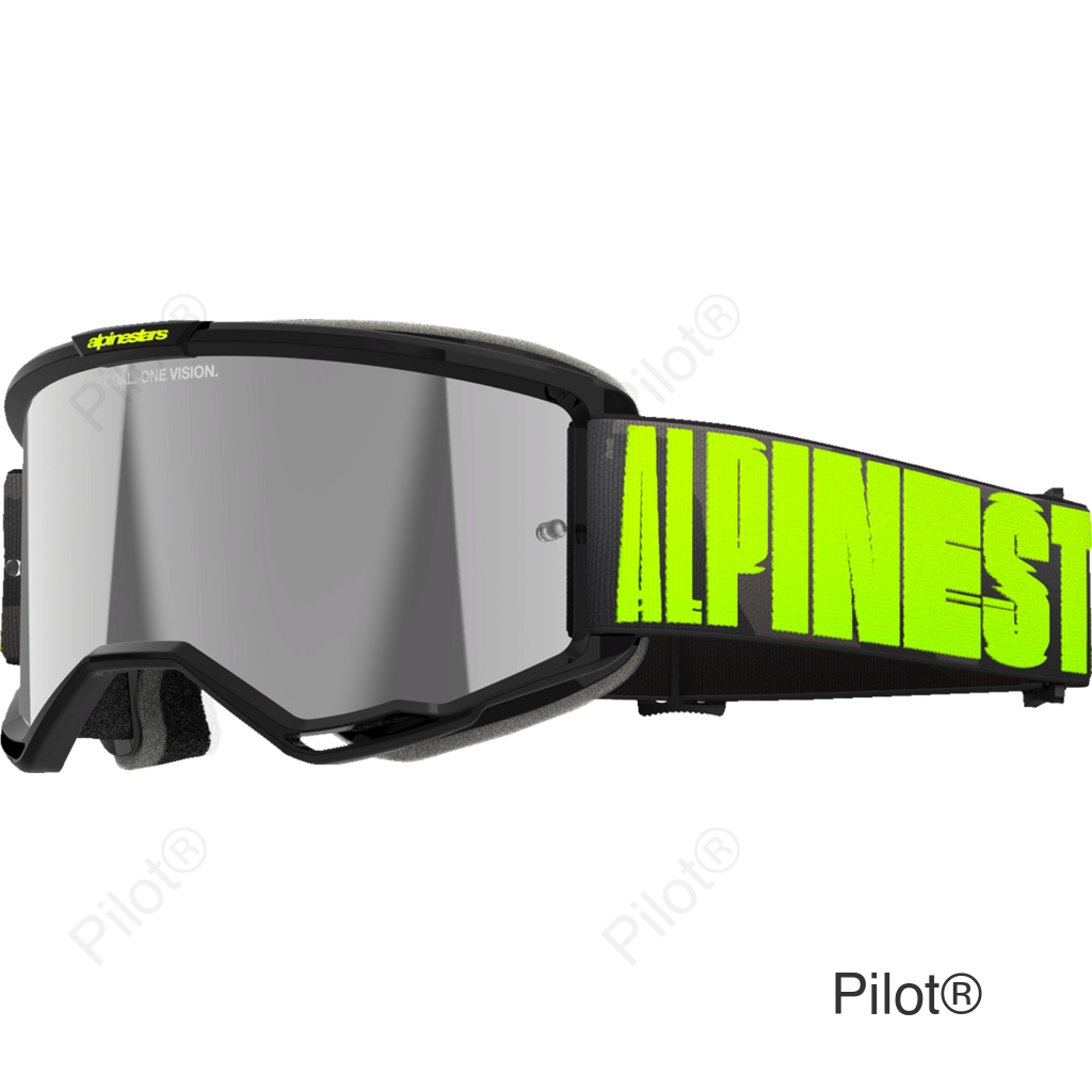 Vision 5 Goggle - Hollow - Charcoal/Yellow Fluo - Silver Mirror