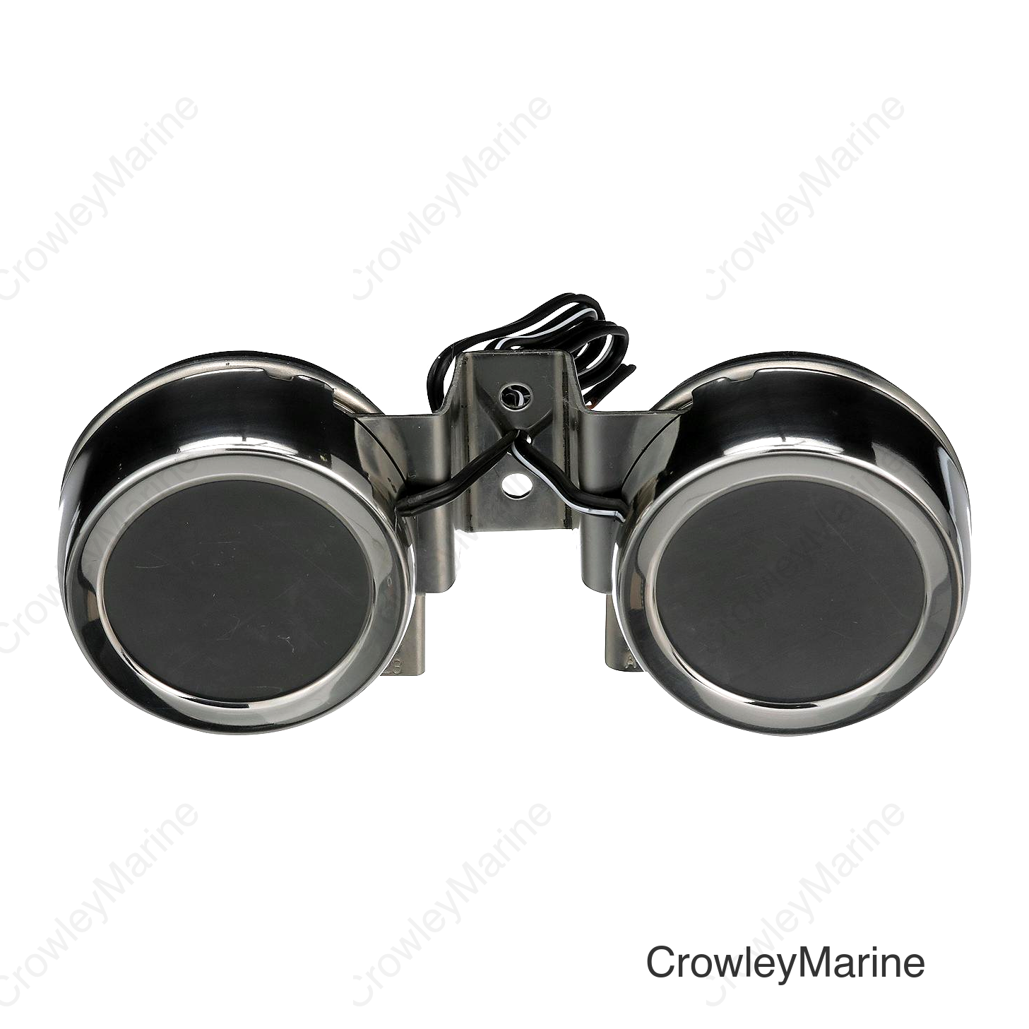 Seachoice Compact Electric Horns, 108 dB, Twin Horns w/ Stainless Steel Covers, 12V DC Power, 8 Amp