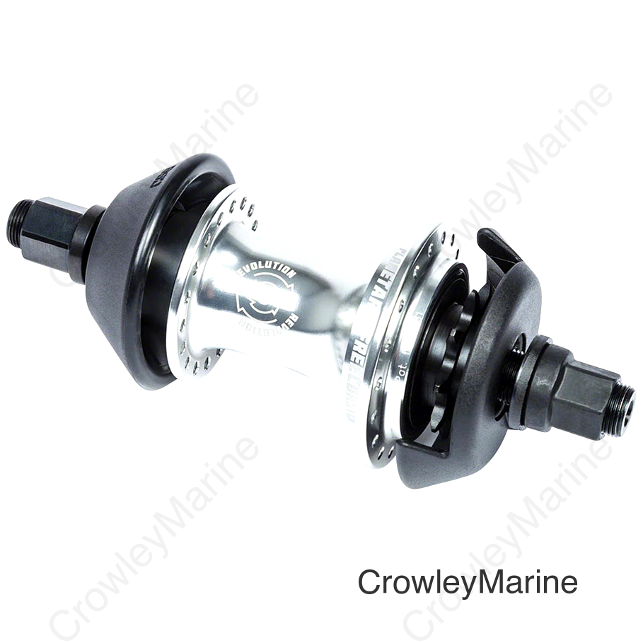 BSD Revolution Rear BMX Hub - 36H Polished Includes Hub Guards RHD