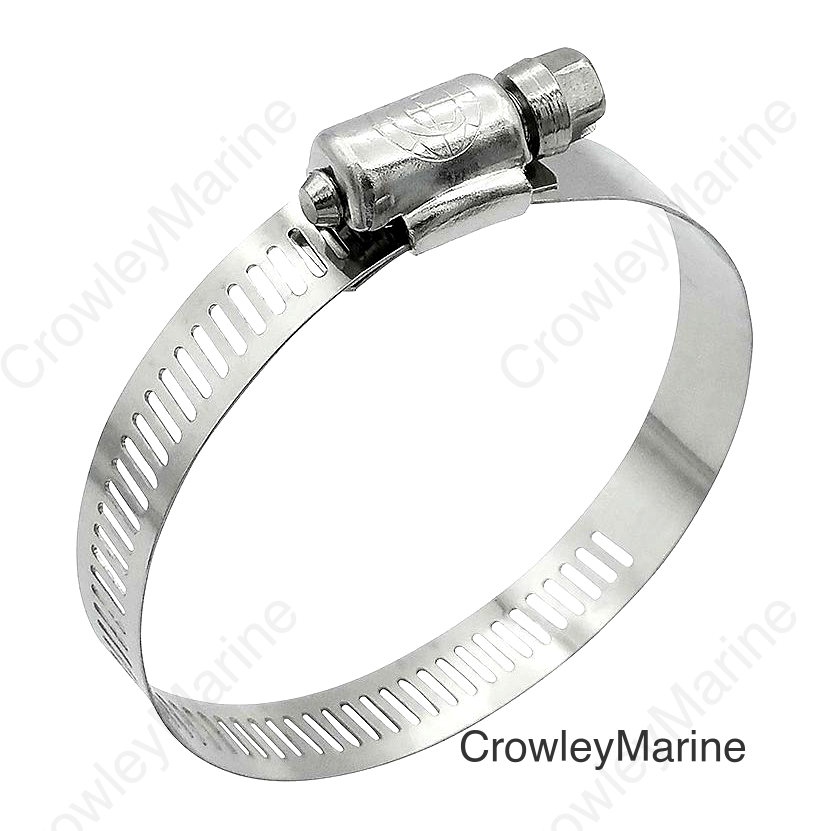 Seachoice 23394 Stainless-Steel Marine Hose Clamps, 1/2" Band, Size #40, 10/Bx