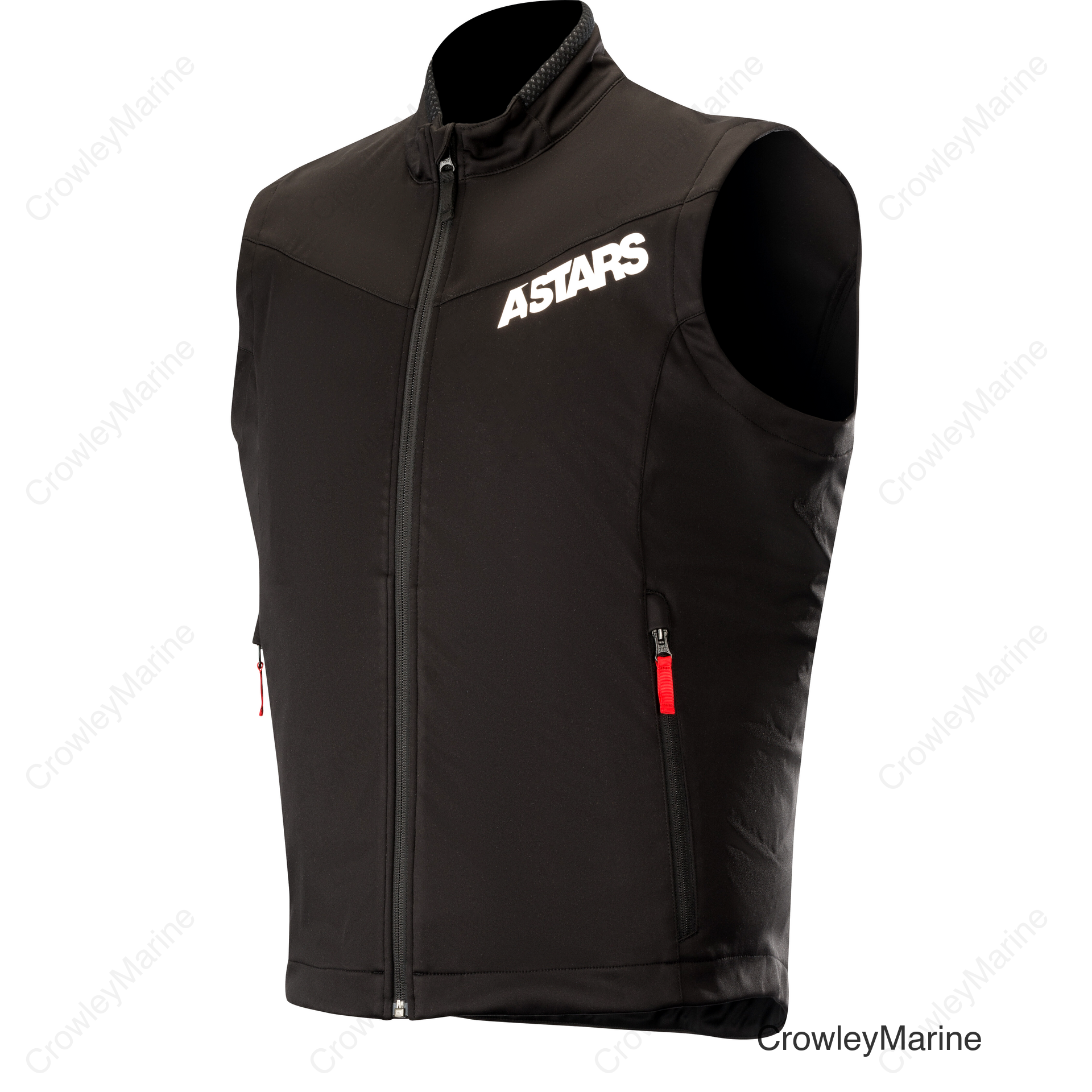 SESSION RACE VEST BLACK RED MD