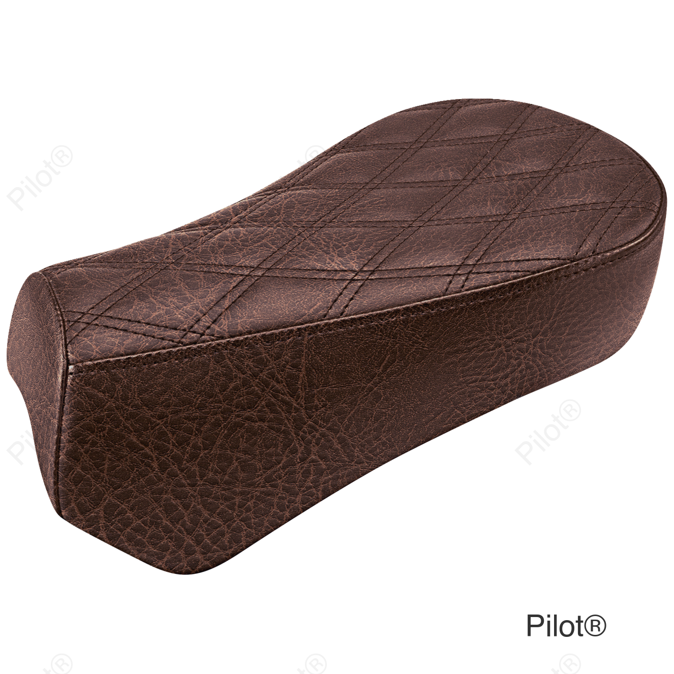 Renegade Pillion Pad - Lattice Stitched - Brown - Scout Bobber '18-'23
