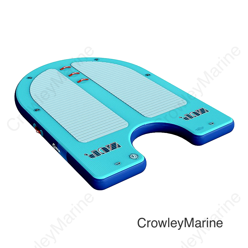 ZUP 75205 Dropstitch Outboard motor Inflatable Watermat 8' x 6' x 6' Blue