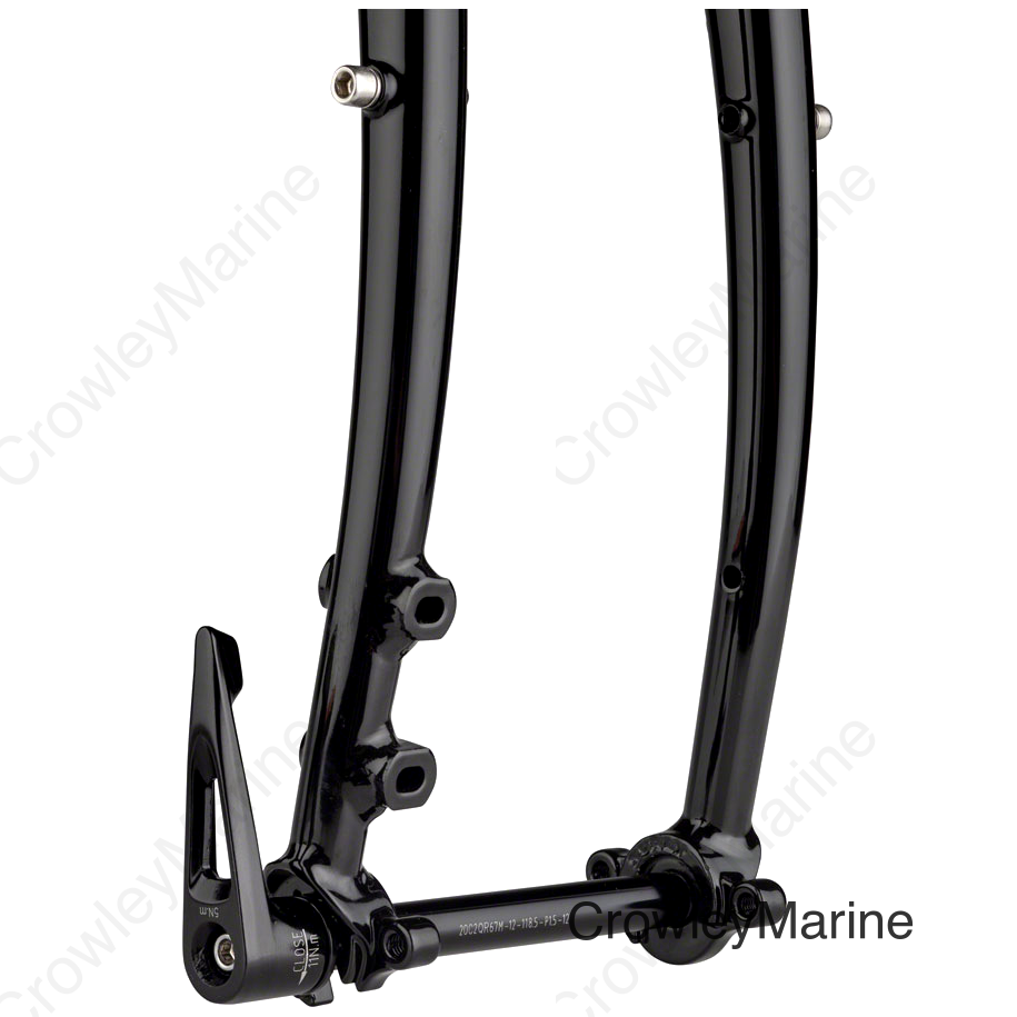 Surly Disc Trucker Fork - 700c 1-1/8 Straight 100x12 mm Thru-Axle Steel Disc Black