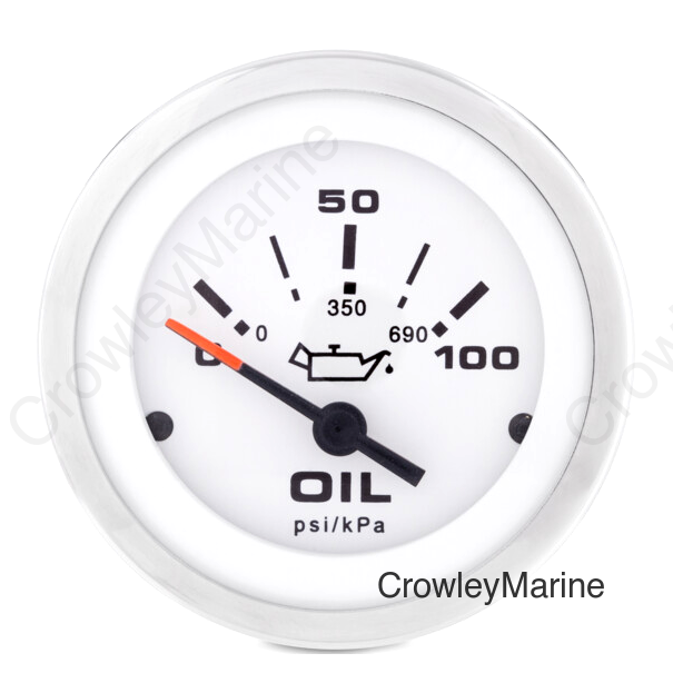Oil Pressure, Lido 2" 0-100 PSI