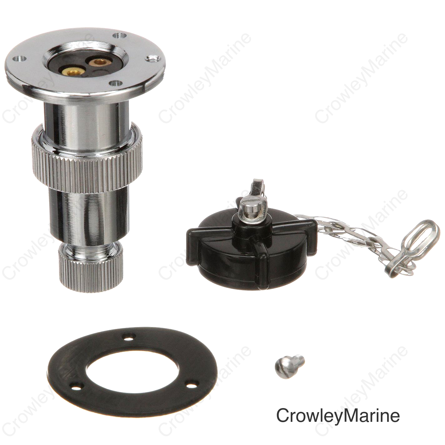 Seachoice Waterproof Boat Deck Connector, 2 Prong Plug, 3 Amps at 12V