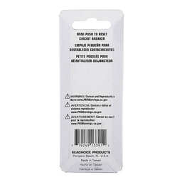 Seachoice Mini Push to Reset Circuit Breaker, 10 AMP thumbnail-4
