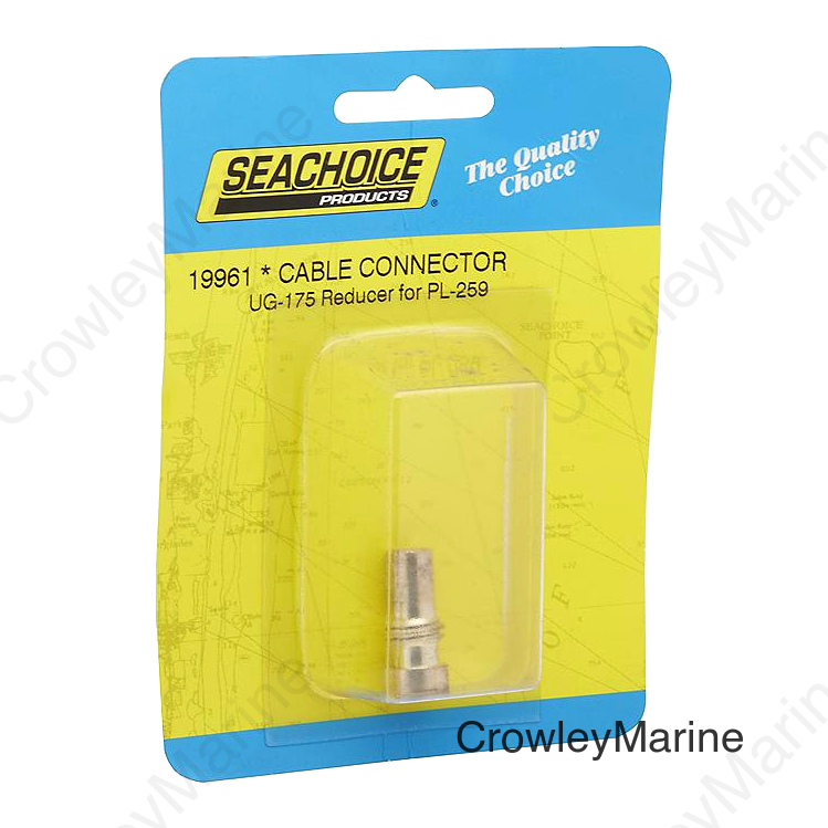 Seachoice UG175 Adapter, Silver, VHF Cable Antenna Connector