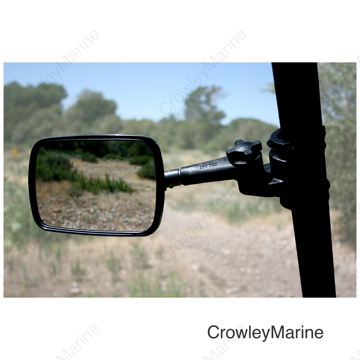 Mirror - Clearview - Side View - Breakaway - Rectangle - Black