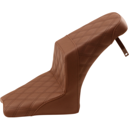 Step-Up Seat - Full Lattice Stitch - Brown - Scout Bobber thumbnail-0