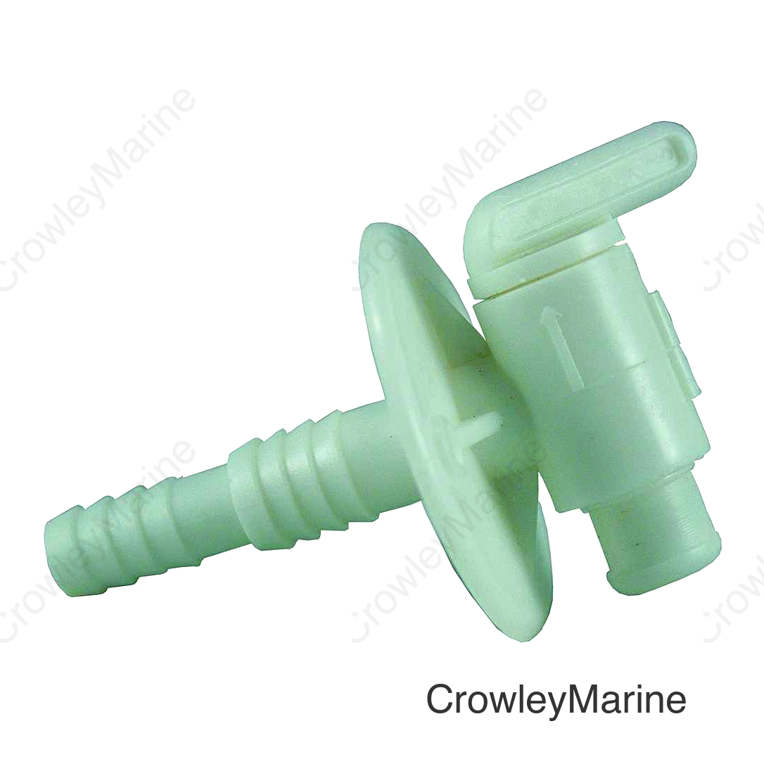 JR Products 03182 Dual Barbed Drain Cock, White