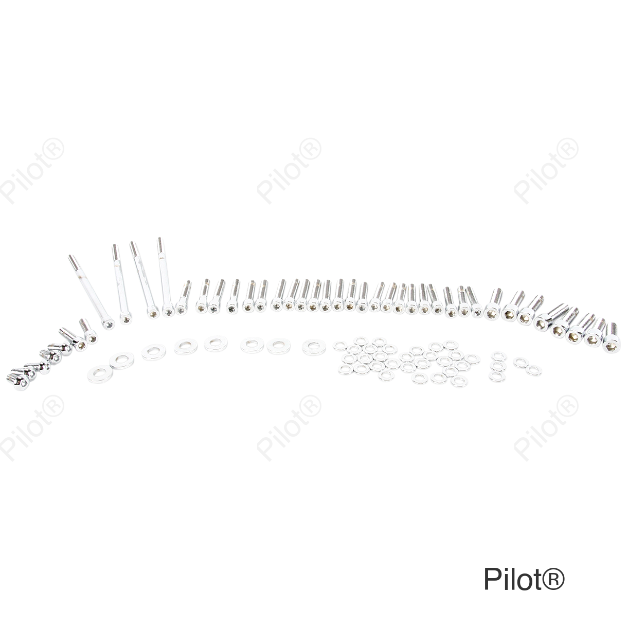 Bolt Kit - Side Cover - Socket-Head - Chrome