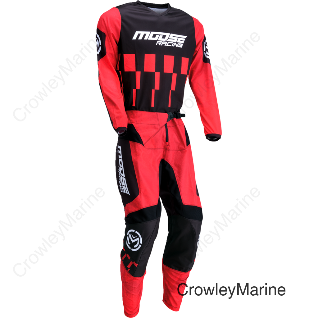 PANT QUALIFIER RD/BK 36